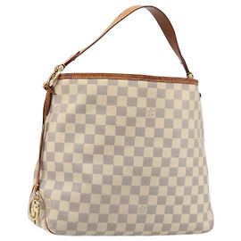 LOUIS VUITTON Damier Azur Delightful PM Schultertasche N41447 LV Auth 204440