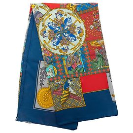 Foulard di seta Hermès Le Tarot Blu 90 Scarves