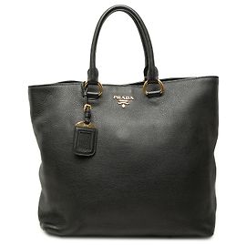 Sacola convertible Prada Vitello Phenix preta