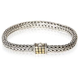Autre Marque John Hardy 1/3 18K Yellow Gold & Sterling Silver Classic Chain Dot Armband