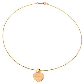 Tiffany & Co. Collar Return to Tiffany Heart Tag Oro Amarillo