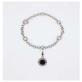 Bulgari Bracciale Bvlgari in oro bianco 18K con charm in onice