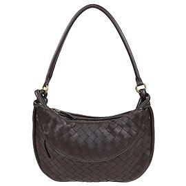 Borsa Gemelli media in pelle Intrecciato Cacao Bottega Veneta
