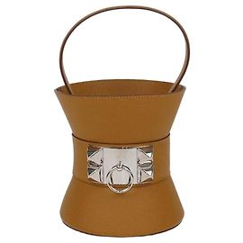 Hermès Sac Mini Medor Hermes en cuir Epsom Sesame