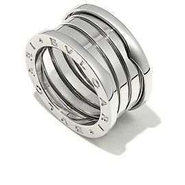 Bulgari Anel Bvlgari B.Zero1 3-Band Ouro Branco