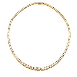 Collar Tennis Cartier Riviere en Oro Amarillo y Diamantes