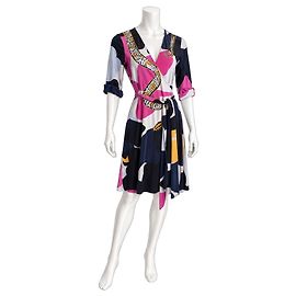 Diane von Furstenberg "Eve" Seiden-Wickelkleid Schlangenprint