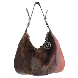 Valentino Garavani Borsa Hobo Pelle e Pelliccia