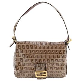 Fendi Zucchino Mamma Bucket Baguette Schultertasche