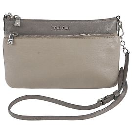 Borsa a tracolla in pelle Miu Miu