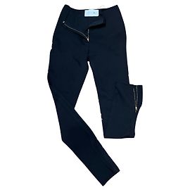 Autre Marque AZ Factory Calças Retas de Nylon Pretas