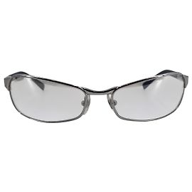 Ray-Ban Vintage Silver Metal And Rubber 3149 Square Sunglasses