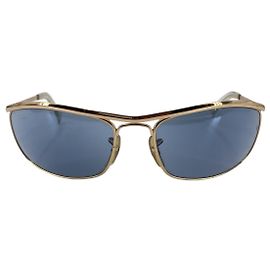 Ray-Ban Vintage Gold Metal 3119 Olympian I Double Bridge Sonnenbrille