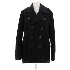 Abrigo Burberry de lana azul marino