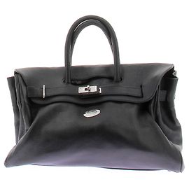 Bolsa de mão em couro preto Mac Douglas