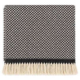 Isabel Marant Etoile Cachecol Alena em espinha de peixe preto e branco