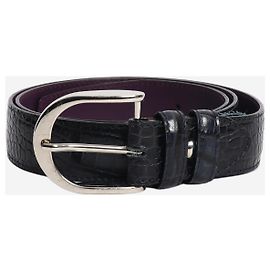 Autre Marque Gürtel in Navy-Leder-Optik (Lurch)