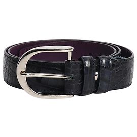 Autre Marque Gürtel in Navy-Leder-Optik (Lurch)