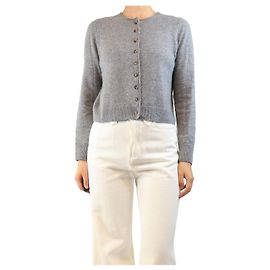 Autre Marque Kurzcardigan aus Kaschmir-Mischung in Grau - size S