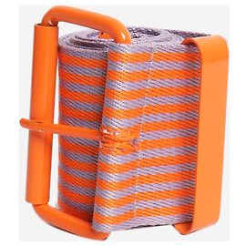 Essentiel Antwerp Duette gestreifter Gürtel in Orange und Lila