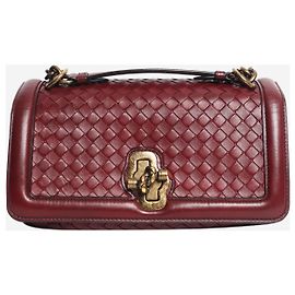 Bottega Veneta Borsa a tracolla con nodo Olimpia Burgundy
