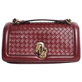 Bottega Veneta Borsa a tracolla con nodo Olimpia Burgundy