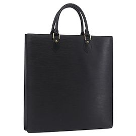 LOUIS VUITTON Epi Sac Plat Hand Bag Black M59082 LV