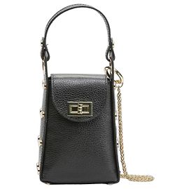 Autre Marque Brand Vera Mini Sac à Bandoulière - Cuir Noir