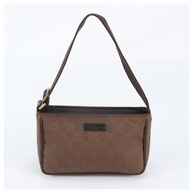 Gucci GG Canvas Leder-Schultertasche