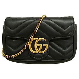 Borsa a tracolla Gucci GG Marmont Black