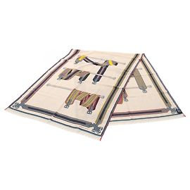 Hermès Hermes Rectangle Lettres Equestres Stole