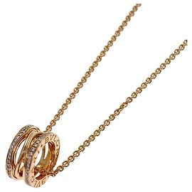 Bulgari Bvlgari B.zero1 Legend Halskette aus 18K Roségold und Diamanten