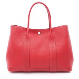 Hermès Hermes Garden Party PM Rouge Piment Tote Bag