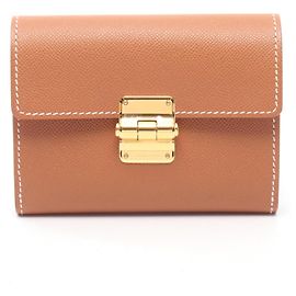Hermès Cartera tri-fold Hermes Charnière Compact Gold
