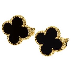 Pendientes Van Cleef & Arpels Vintage Alhambra Onyx