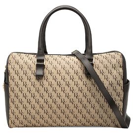 Borsa Satchel Bottega Veneta Beige BV Monogram Canvas