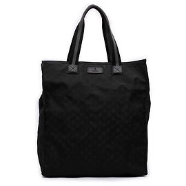 Gucci GG Nylon Web Tote in Schwarz