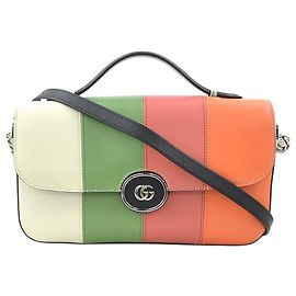 Gucci Multi Small Senna Petite GG Handtasche mit oberem Griff aus multicolorigem Kalbsleder