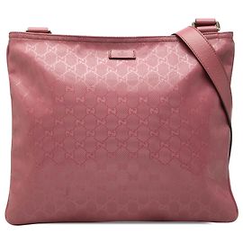 Gucci Borsa a Tracolla Rosa Stampa GG
