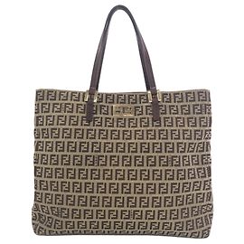 Fendi Tote Bag aus Canvas mit Zucchino-Muster