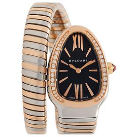 Bulgari Reloj Bvlgari Serpenti Tubogas con bisel de diamantes