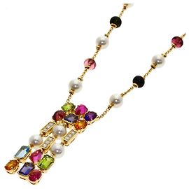 Bulgari Collar BVLGARI Allegra de piedras multicolores, perlas y diamantes