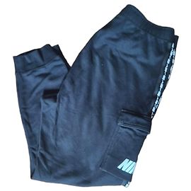 Nike Cargo Jogger Hose für Herren mit Logo-Streifen - Schwarz