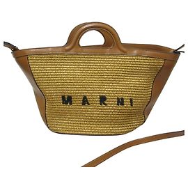 Bolso de combinación de cuero Marni Tropicalia