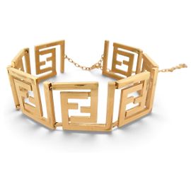 COLLANA FENDACE FENDI X VERSACE CHOKER LOGO FF THE SWAP NECKLACE