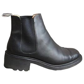 Robert Clergerie Leder Chelsea Stiefeletten