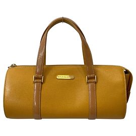 Burberry Yellow Leather Handbag