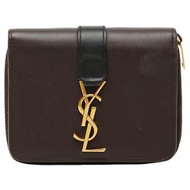 Autre Marque Cartera compacta Saint Laurent YSL Logo Cassandra
