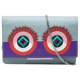 Borsa a tracolla portafoglio Fendi Monster Bugs Chain