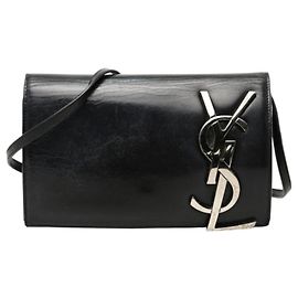 Autre Marque Saint Laurent Schultertasche aus schwarzem Leder